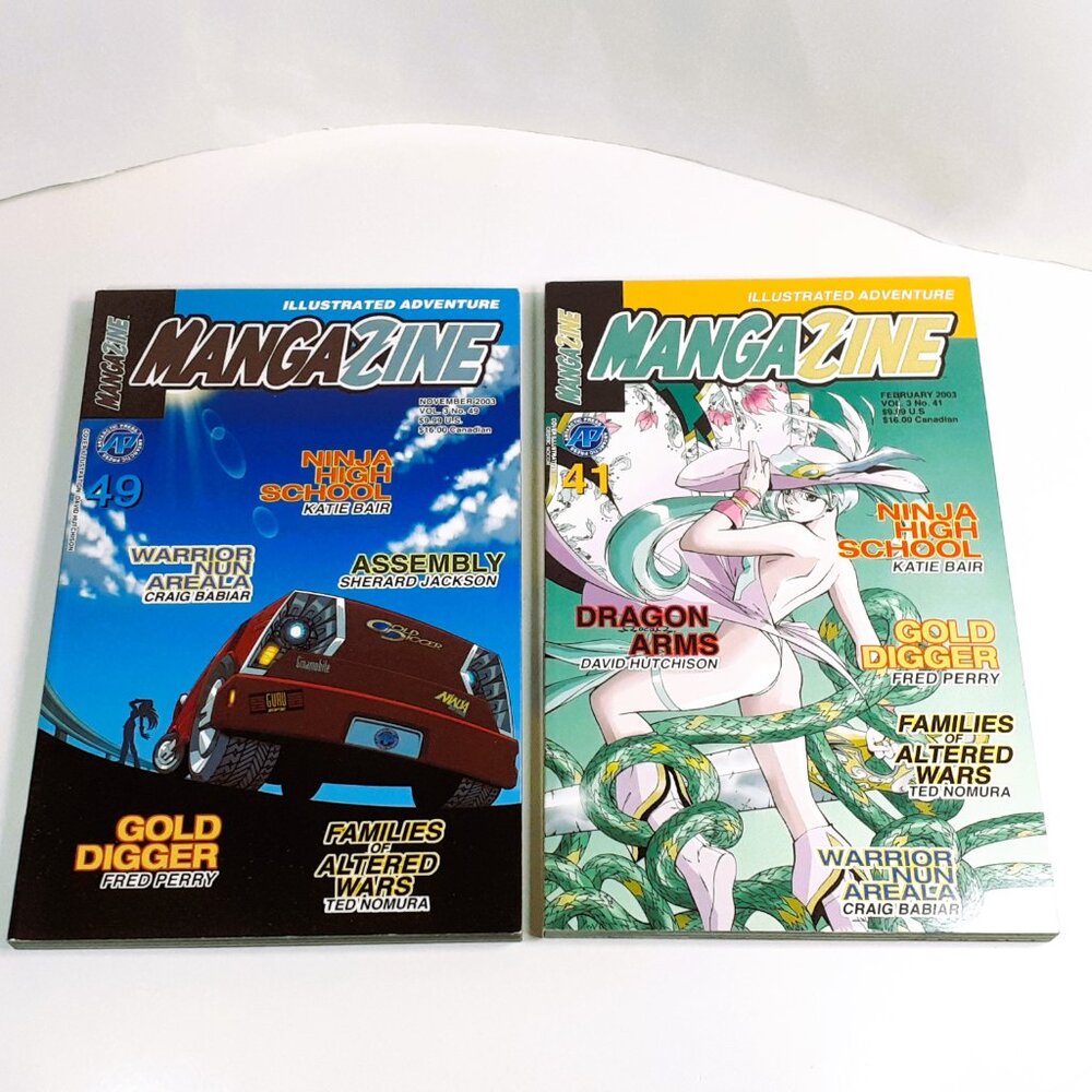 (2) ILLUSTRATED ADVENTURE - MANGAZINE [#49 (11/2003)] [#41 - 2/2003]
